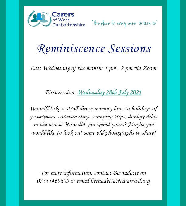 Reminiscence Group Sessions
