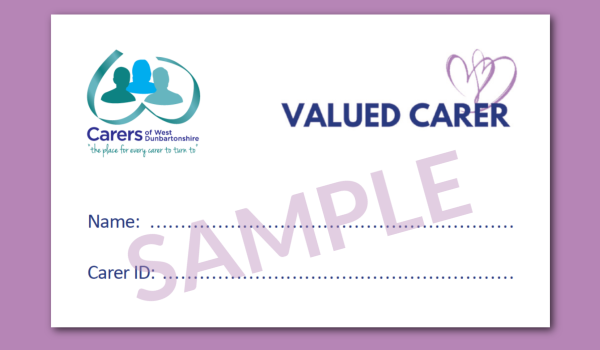 Valued Carer Card SAMPLE
