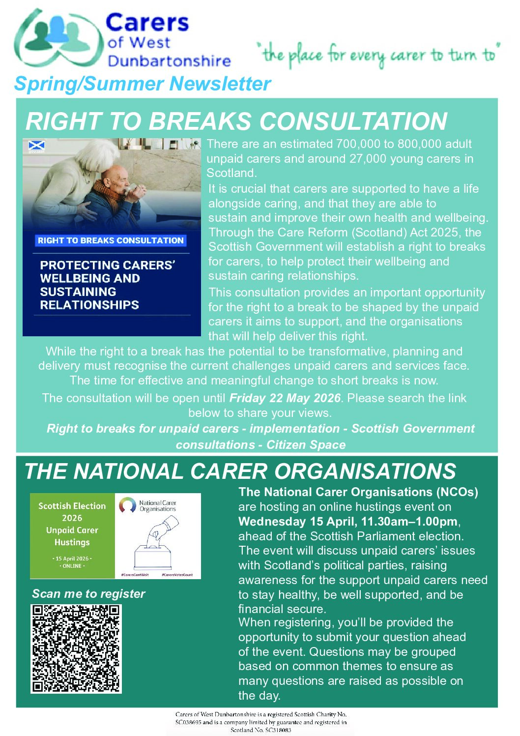 Spring/Summer Newsletter 2026